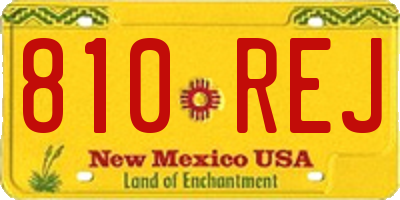 NM license plate 810REJ