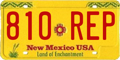 NM license plate 810REP