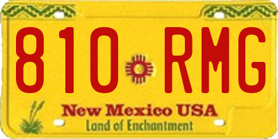 NM license plate 810RMG