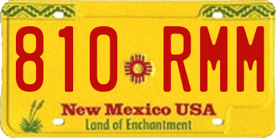NM license plate 810RMM