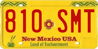 NM license plate 810SMT
