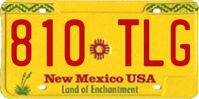 NM license plate 810TLG