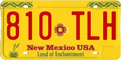 NM license plate 810TLH