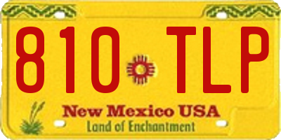 NM license plate 810TLP