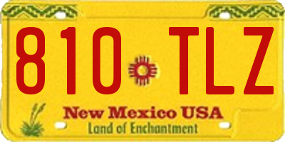 NM license plate 810TLZ