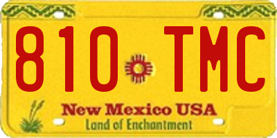 NM license plate 810TMC