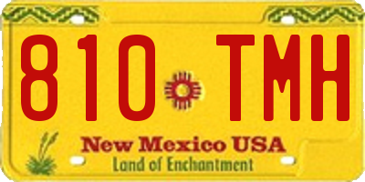 NM license plate 810TMH