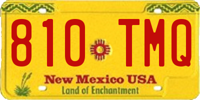 NM license plate 810TMQ