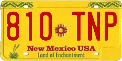 NM license plate 810TNP