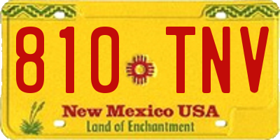 NM license plate 810TNV