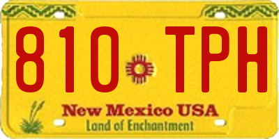 NM license plate 810TPH