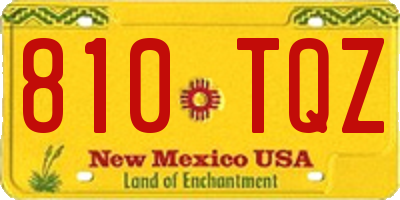 NM license plate 810TQZ