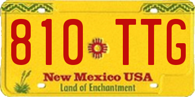 NM license plate 810TTG