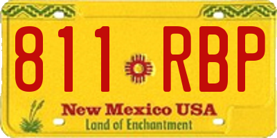 NM license plate 811RBP