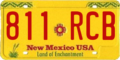 NM license plate 811RCB