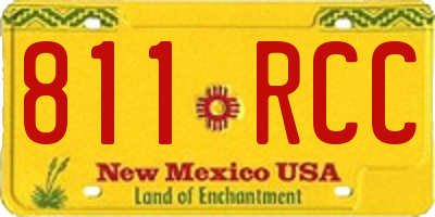 NM license plate 811RCC