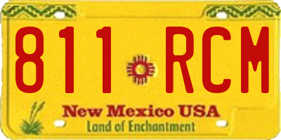 NM license plate 811RCM