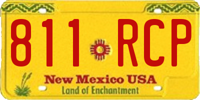 NM license plate 811RCP