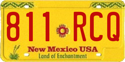 NM license plate 811RCQ
