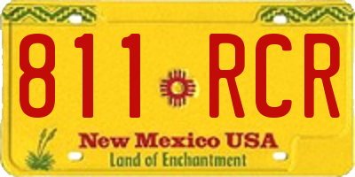 NM license plate 811RCR