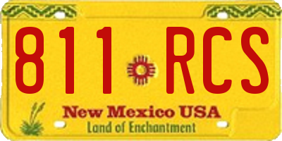 NM license plate 811RCS