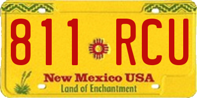 NM license plate 811RCU