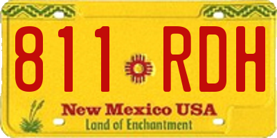 NM license plate 811RDH