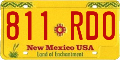 NM license plate 811RDO