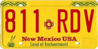 NM license plate 811RDV
