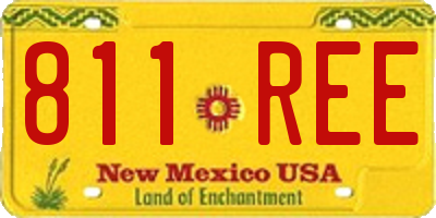 NM license plate 811REE