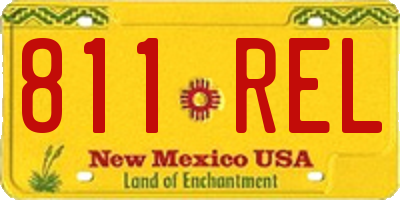 NM license plate 811REL