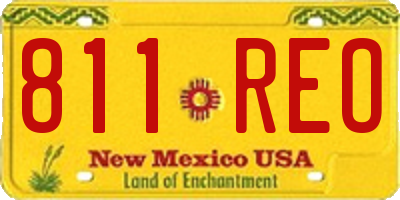 NM license plate 811REO