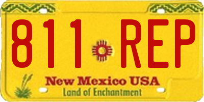 NM license plate 811REP