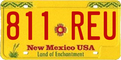 NM license plate 811REU