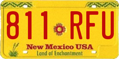 NM license plate 811RFU