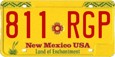 NM license plate 811RGP