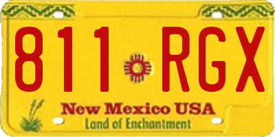 NM license plate 811RGX
