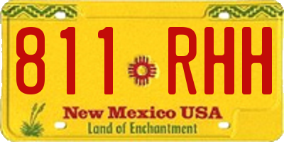 NM license plate 811RHH