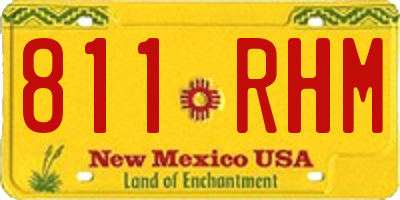 NM license plate 811RHM