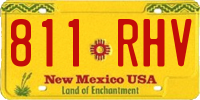 NM license plate 811RHV