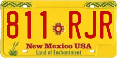NM license plate 811RJR