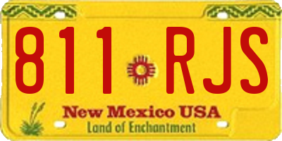 NM license plate 811RJS