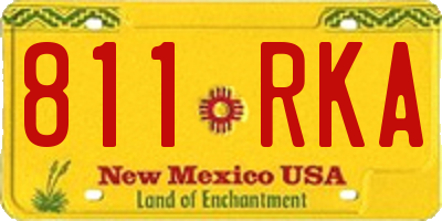 NM license plate 811RKA