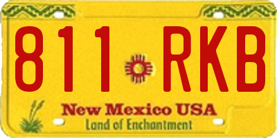 NM license plate 811RKB