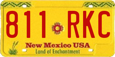 NM license plate 811RKC