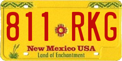 NM license plate 811RKG