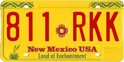 NM license plate 811RKK