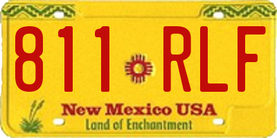 NM license plate 811RLF
