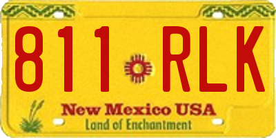 NM license plate 811RLK
