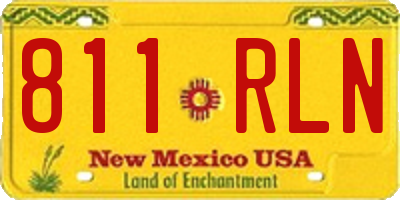 NM license plate 811RLN